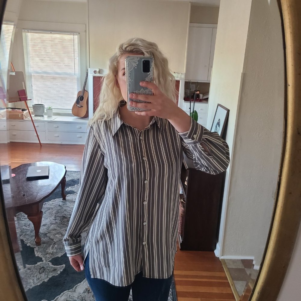 Susan Graver Button Down Shirt